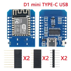 Compact WiFi Development Board with USB and Pin Connectors (Type - c USB)