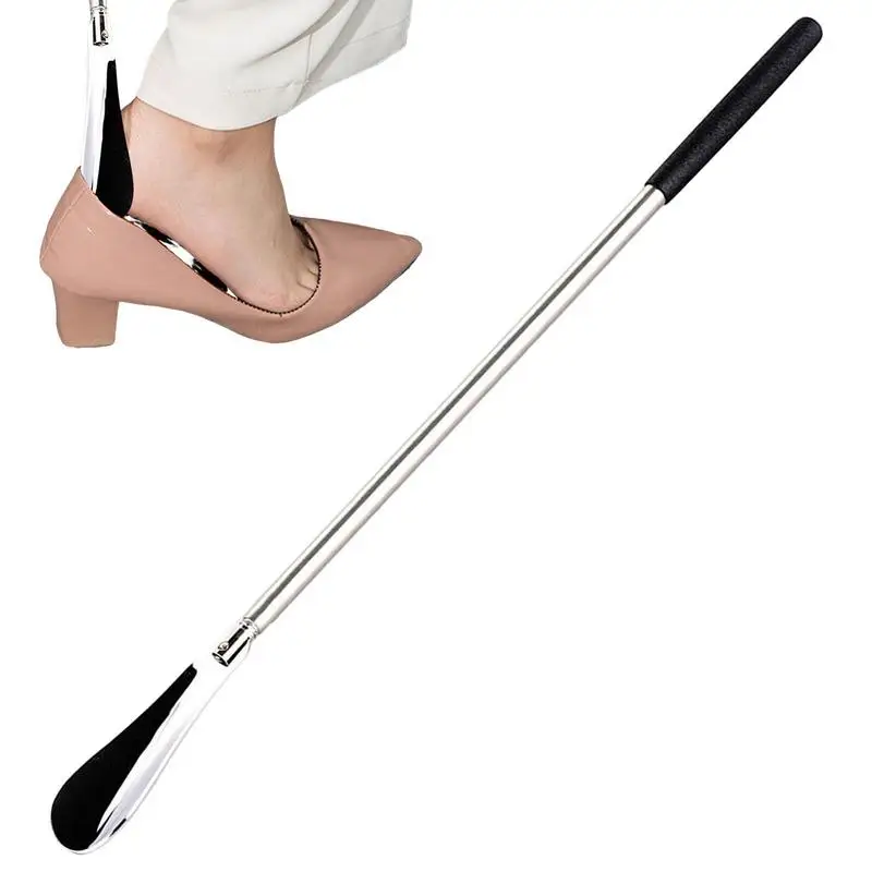 Retractable Shoehorn Shoe Horn Stainless Steel Shoehorn Long Handle
