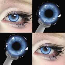 Vibrant Blue & Brown Cosplay Colored Contact Lenses - 6 - Month Wear, 2 - Pack (Magic Pop Blue)