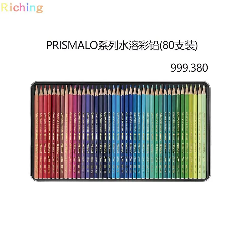 CARAN D&ACHE prisato AQUARELLE ���뼺 �÷� ���� ������ ����, 80 �� ��Ʈ, ����� ������