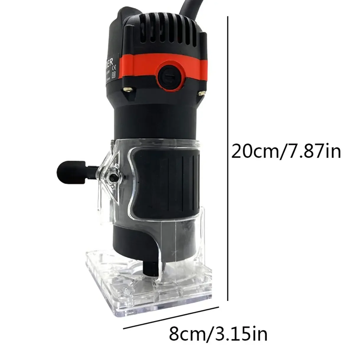 1500W Hand Wood Router Woodworking Electric Trimmer 220v 6.35mm 30000rpm Milling Cutter Machine Power Tool