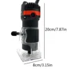 1500W Hand Wood Router Woodworking Electric Trimmer 220v for 6.35mm 30000rpm Milling Cutter Machine Power Tool 4