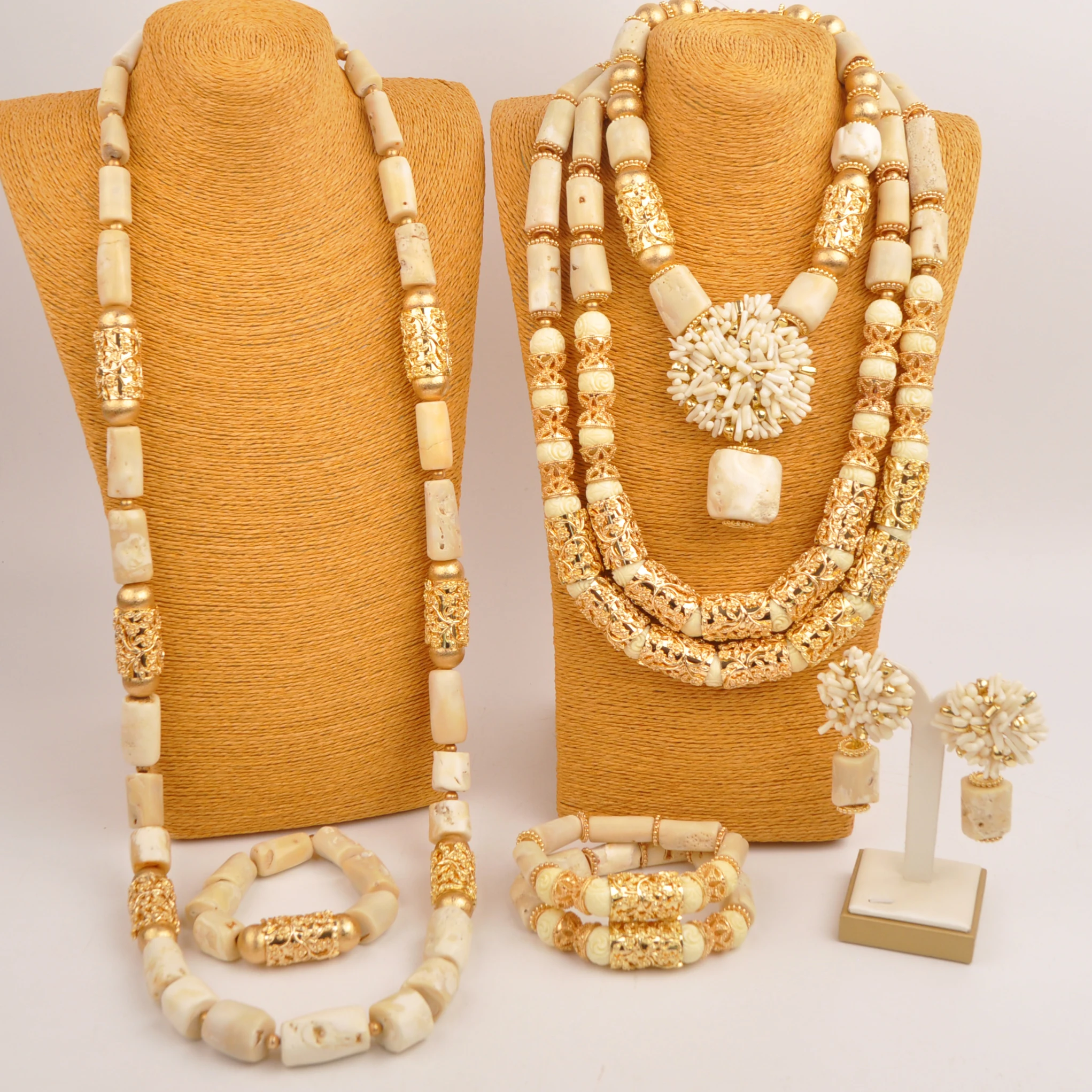 natural-white-african-coral-bead-necklae-nigerian-traditinal-wedding-couple-jewelry-set