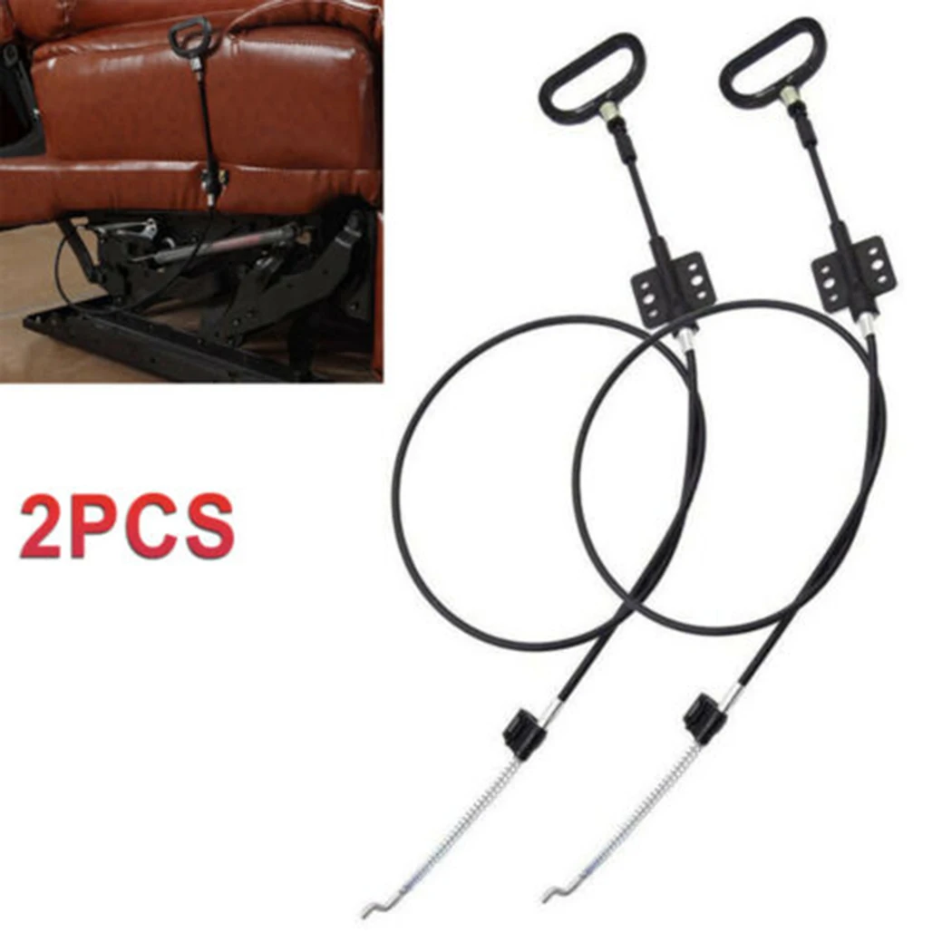 2pcs Recliner Release Cable Trigger 91cm Replacement Sofa Couch D-Ring Furniture Handle Lever Pull recliner handle cable