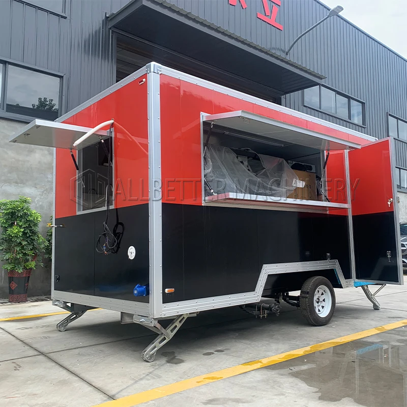 ConcessionFoodTrailerFastFoodCartsPizzaTruckBBQKitchenMobile