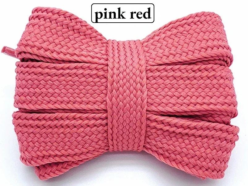 Premium Quality Colored Flat Soft Laces for Sneakers - 2cm Wide, Thickened Design