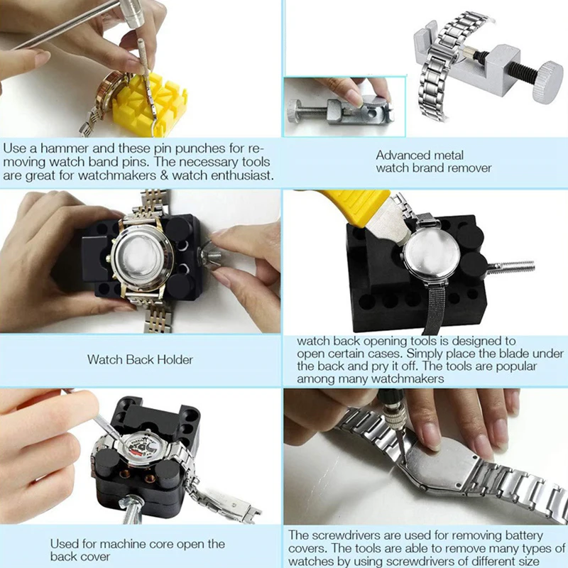 watch repair kit in use