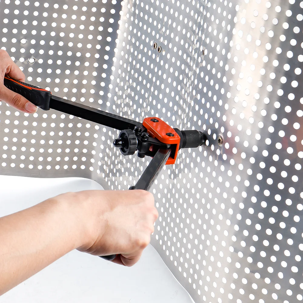Manual Rivet Nut Gun, M3 M4 M5 M6 M8 M10 Cordless Rivet Nut Gun, Multi-Size Insert Rivet Nut Tool, Including Wrench And Tool Box