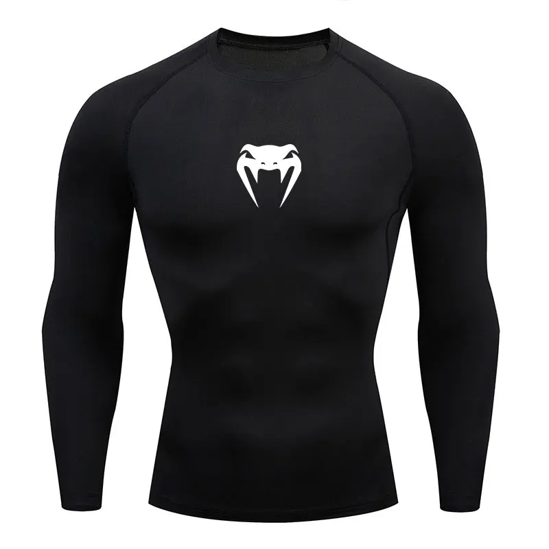 

Sports Top Quick Dry Men's Compression MMA Shirt Short Sleeve Second Skin Gym Workout Short Fitness Running T-Shirt Men Wear