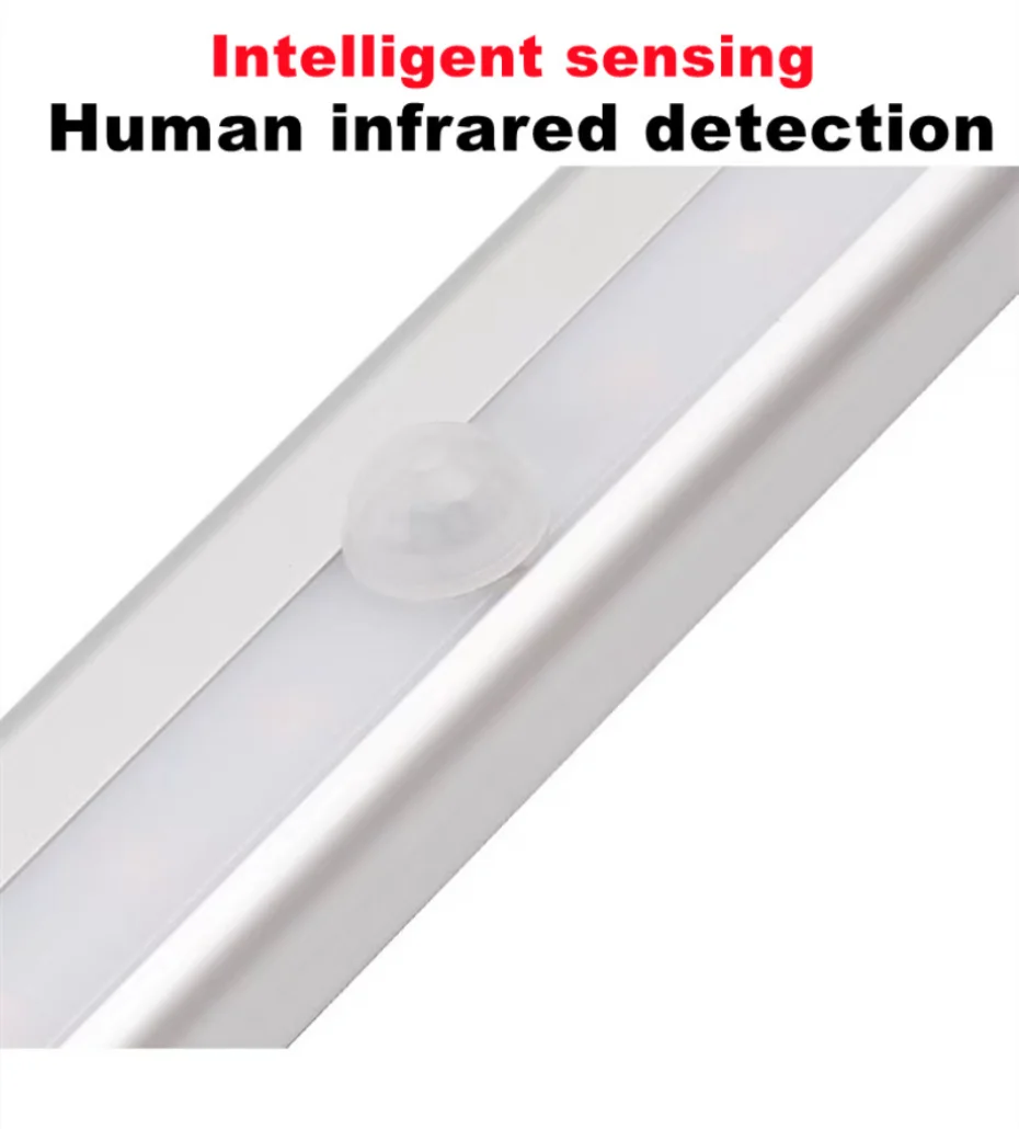 Đèn LED cảm biến chuyển động PIR Đèn tủ 6 /10 đèn LED Cảm biến tự động ...