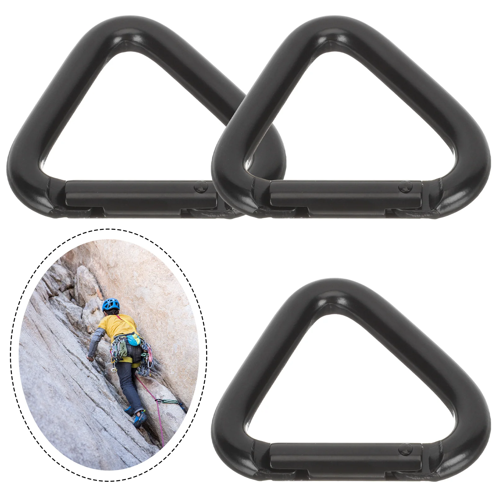 

Metal Carabiner Clip Mountain Climbing Buckle Aluminum Alloy Buckle Metal Carabiner Outdoor Mountaineering Latch Key Hook