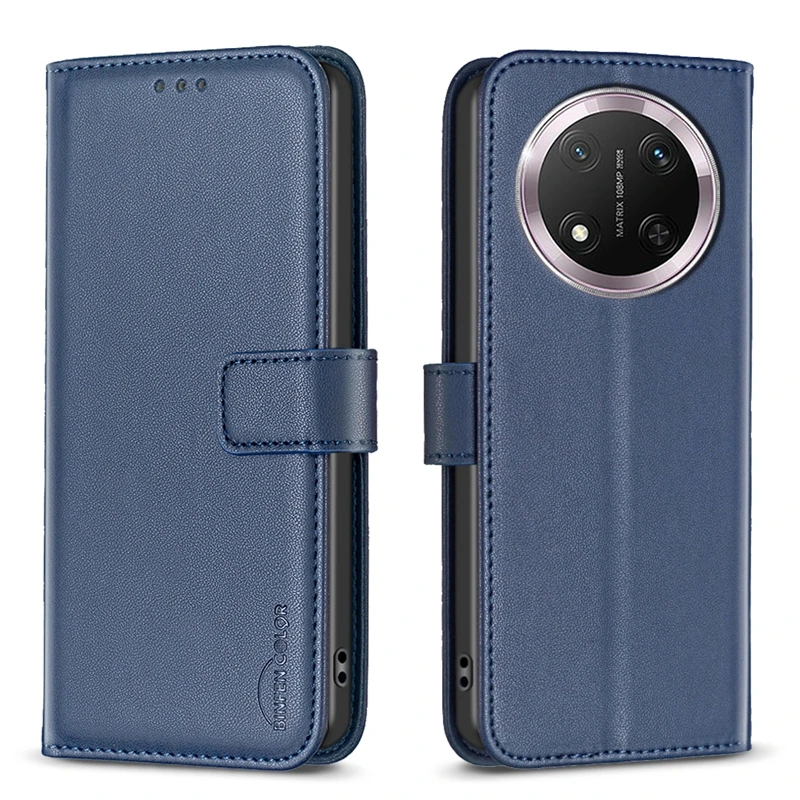 Elegant Magnetic Flip Leather Card Holder Case