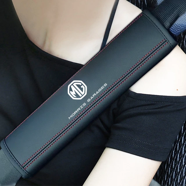Protecteur de ceinture de sécurité de voiture en cuir pour MG
