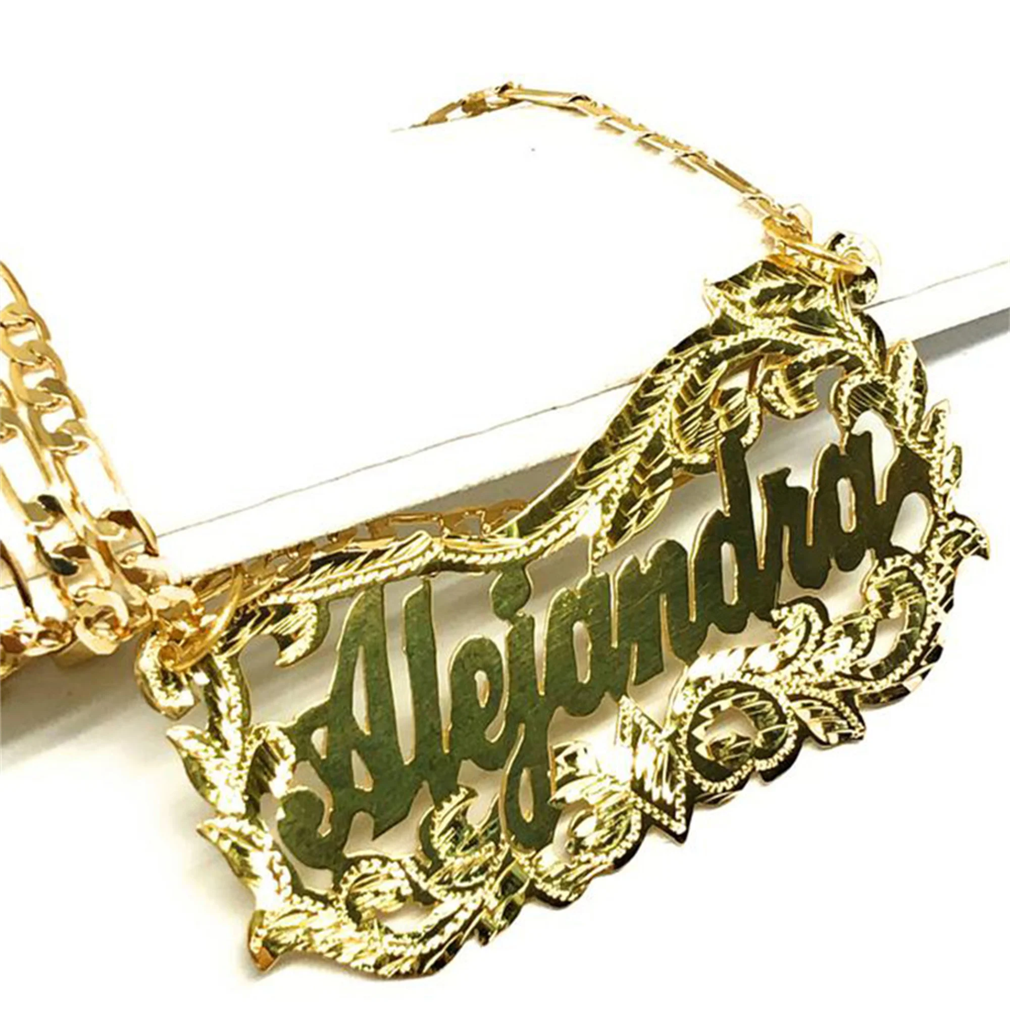 Custom Name Necklace Double Plate Nameplate Diamond Cut 3d Pendant custom-name-necklace-double-plate-nameplate-diamond-cut-3d-pendant
