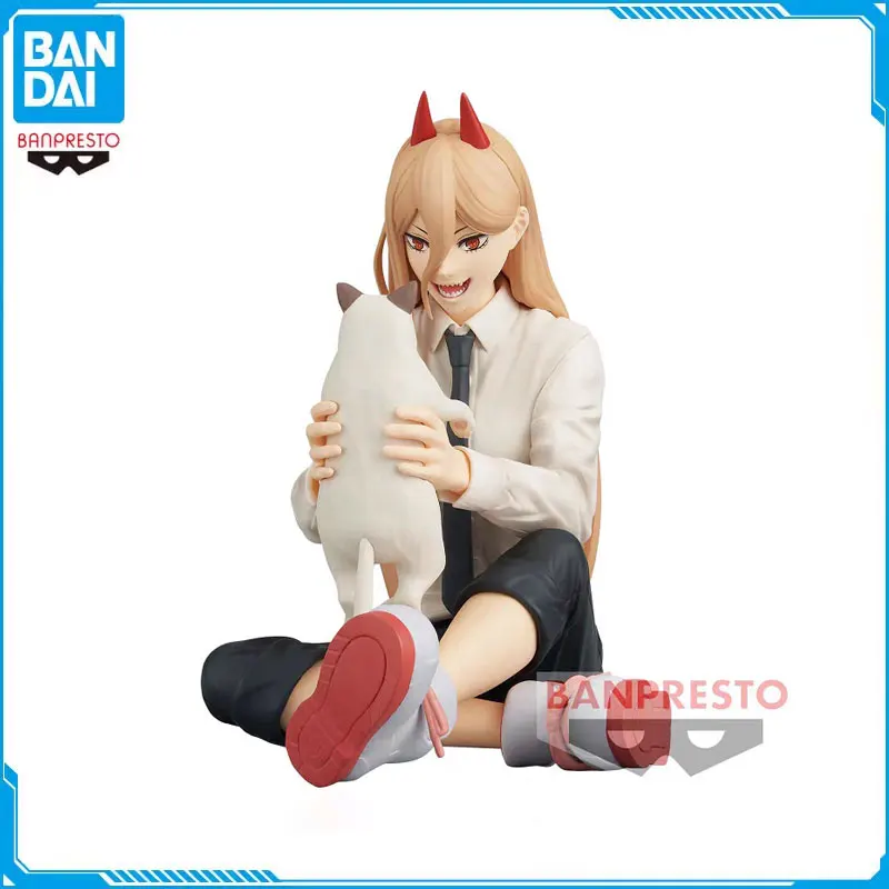 

Bandai Original Chainsaw Man Power&cat Relax Time PVC Anime Action Figures Collectible Model Toys Ornaments Kids Gifts
