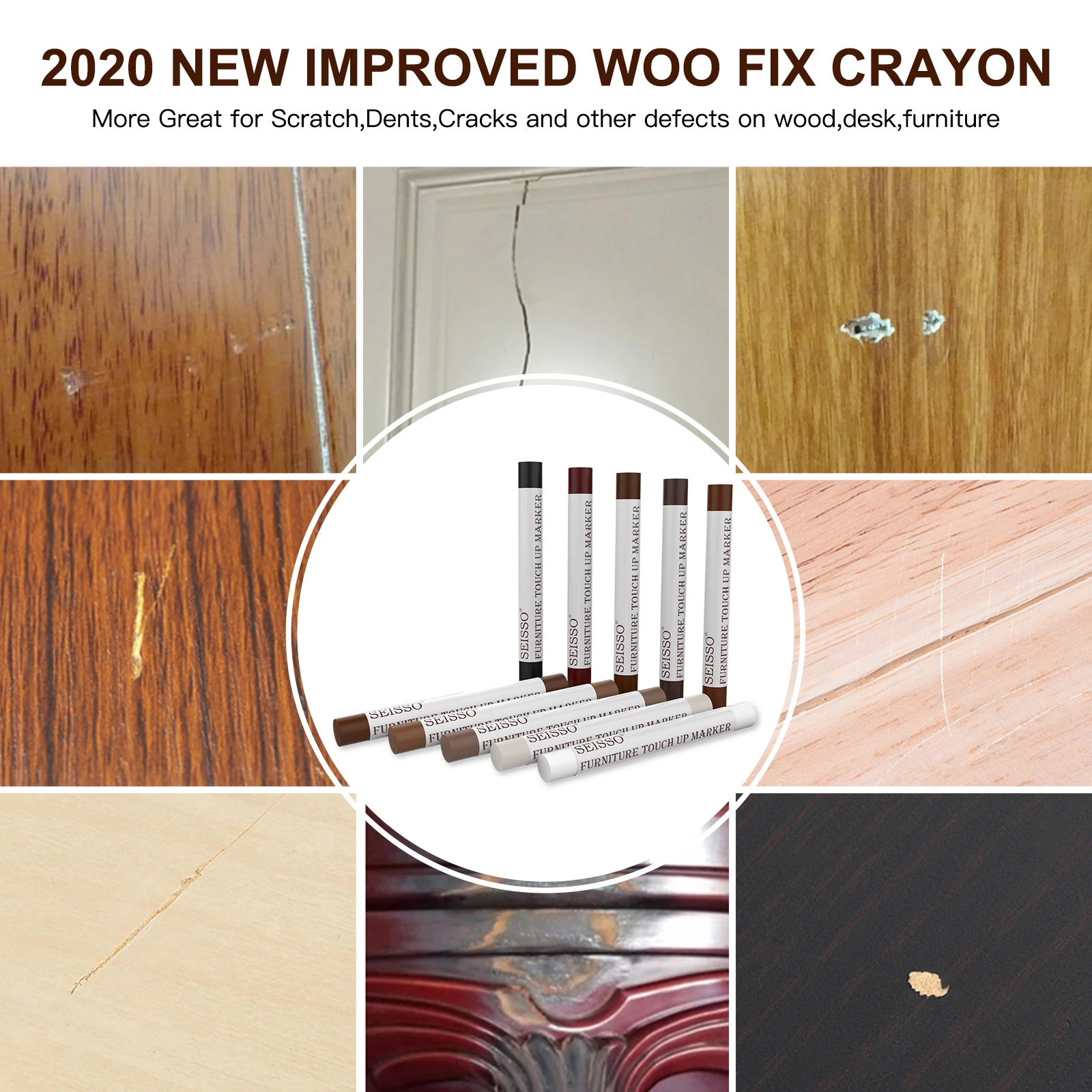 1Pcs Wooden Furniture Quick Repair Crayons Floor Damaged Repair