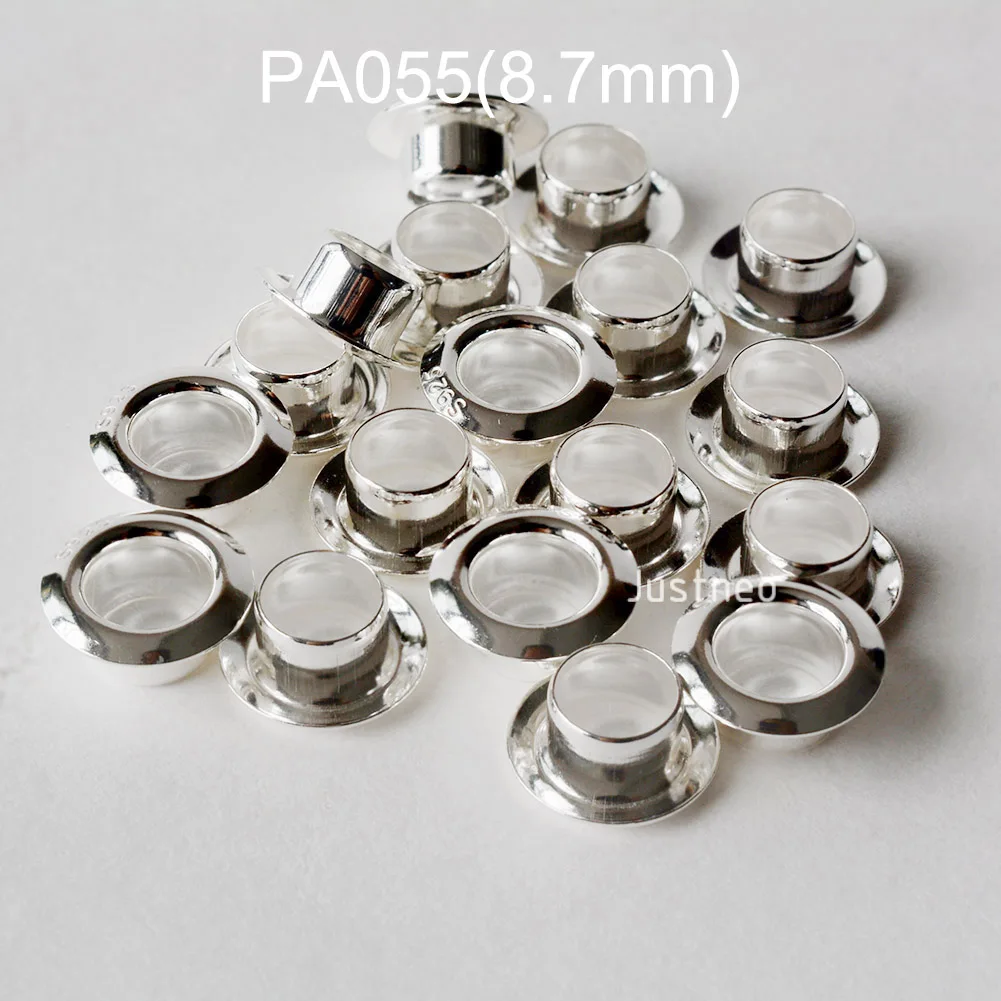 925 Sterling Silver Grommet Eyelet Rivet European Charms Silver Bulk Bead Grommets Cores Eyelets Jewelry Making Eyelet Grommet Ring Metal Eyelet Buttons Metal Rivet Stud