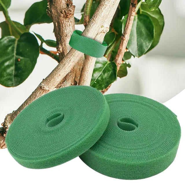 1 Roll Nylon Plant Ties Plant Bandage Hook Loop Adjustable Bandage Garden Hook Loop Bamboo Cane Wrap Support Garden Accessories 2