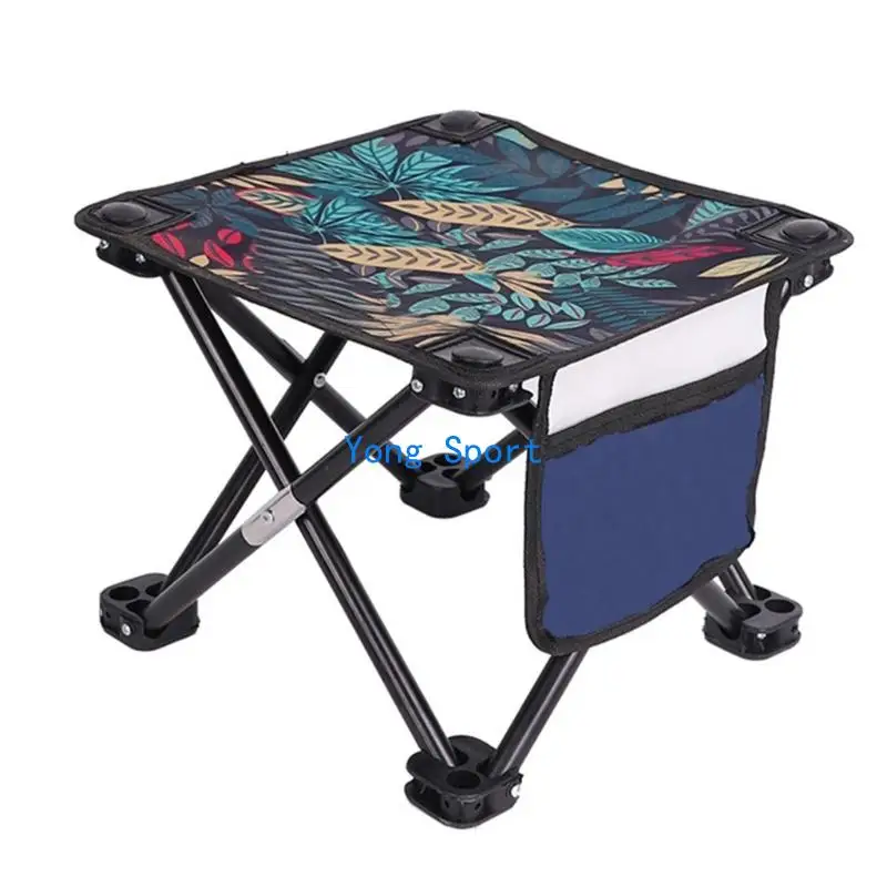 CNDY Compact Outdoor Folding Stool Lightweight Little Chair Portable Camping Stool Foot Rest Comfortable Easy to Carry
