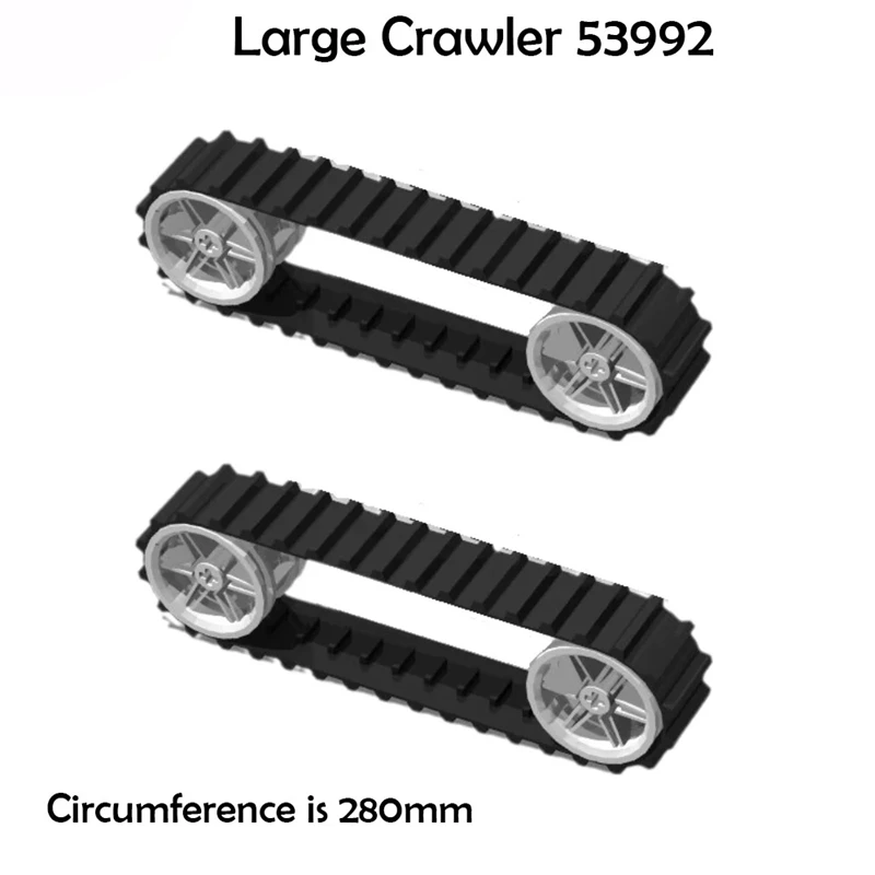 Chain Track Wheel Kit Technical Tracks Blocks Parts Wheels Pack Gears Tank Chain Crawler For 3711 3873 57518 88323 15379 14696