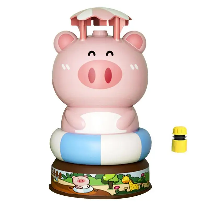 

Sprinkler For Kids Rotating Water Toy Sprinkler For Kids Hydraulic Lift Cute Sprinkler Pink Pig Shape Water Toys For Garden