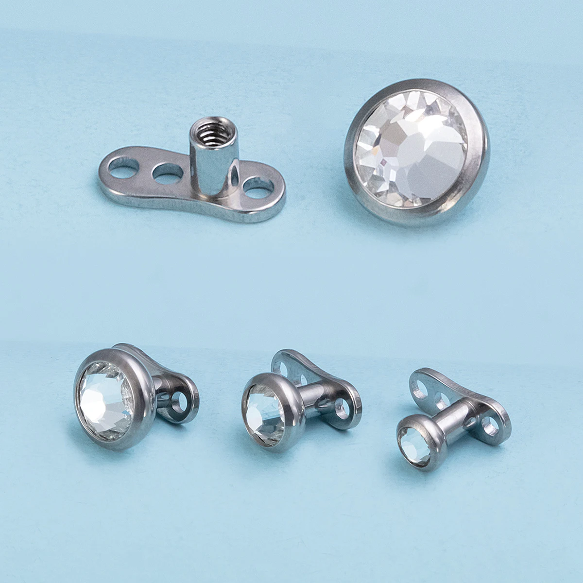 1pcG23TitaniumDermalPiercingsHideitinSkinDiverPiercingsCZ