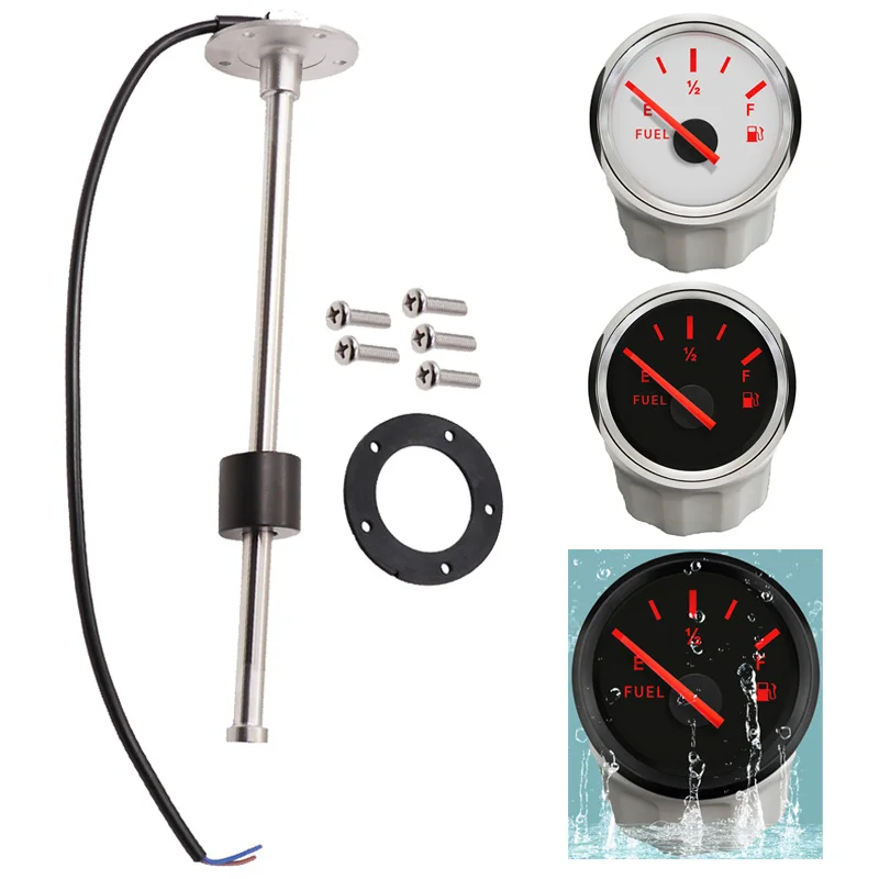 0-190Ohm 240-33Ohm Punto Misuratore Di Livello Del Carburante 52Mm 100 150 200 250 300 350 450Mm Sensori Di Livello Del Carburante Unità Di Invio Per 