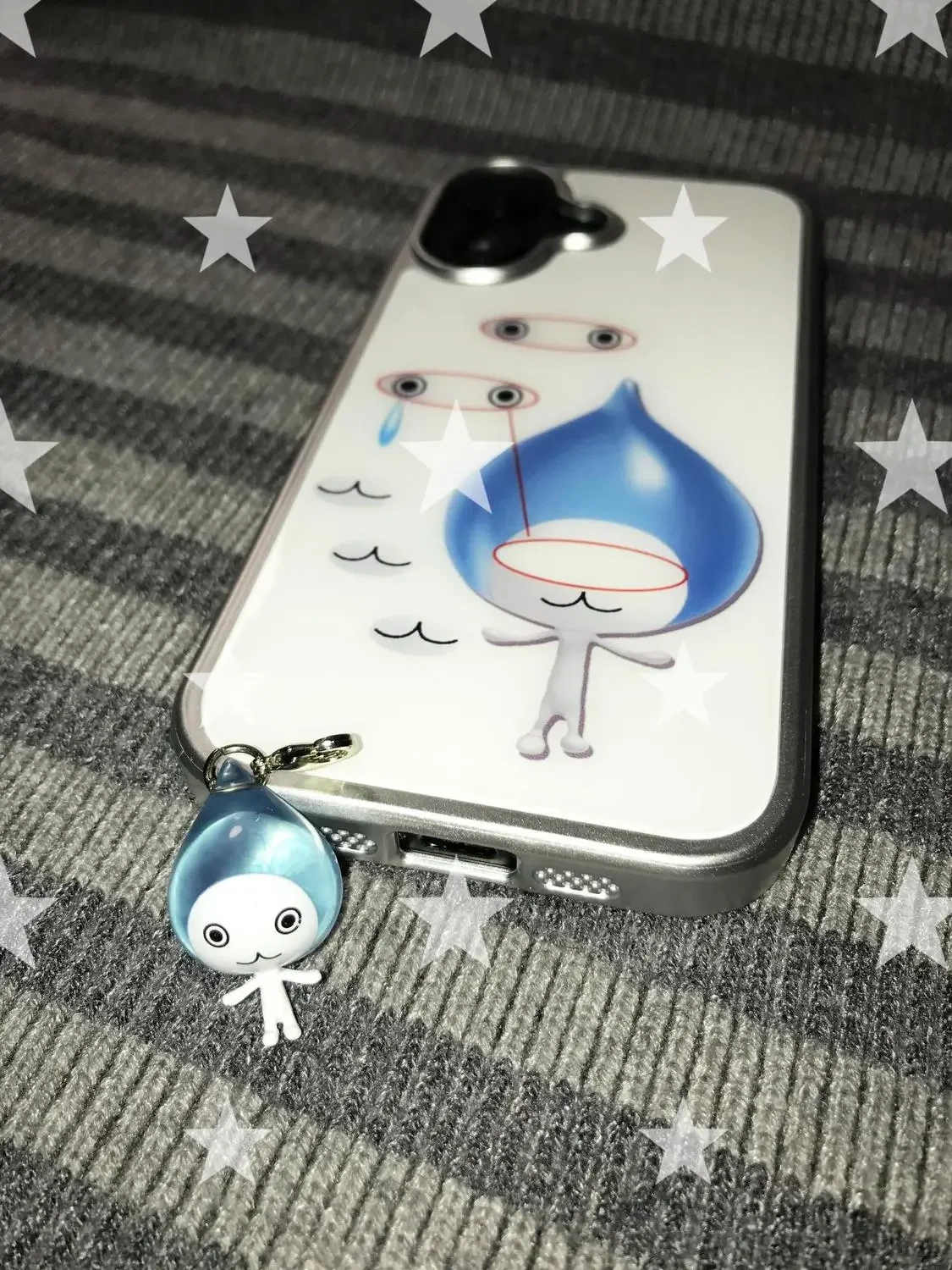 Kawaii Water Drop Lord Phone Case - Japanese Cartoon Cute Drip Design Cover
