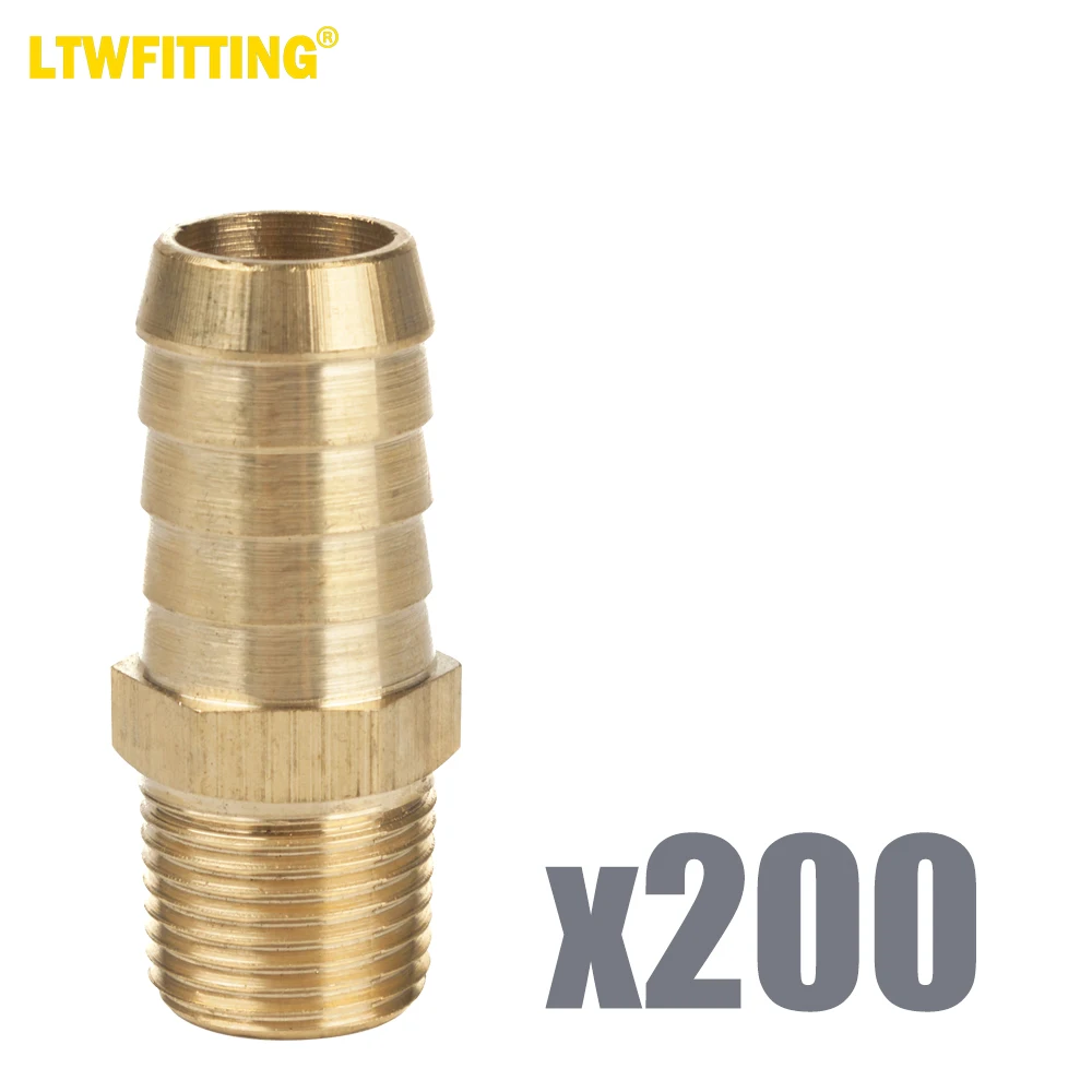 

Латунный штуцер LTWFITTING, штуцер, штуцер, 3,5-дюймовый шланг ID x 3,5-дюймовый Мужской NPT Топливный Газ Вода (комплект из 5/8)