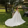 Exquisite A-Line Women Wedding Dresses Elegant Lace Shine Sequins Bridal Gowns Mopping Length Ball Vestidos De Novia Customized 2