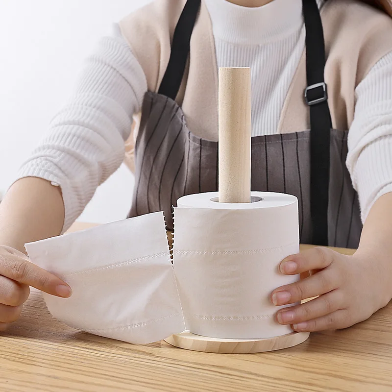 Kitchen Upright Plastic Paper Towel Vertical Tissue Holder - Temu