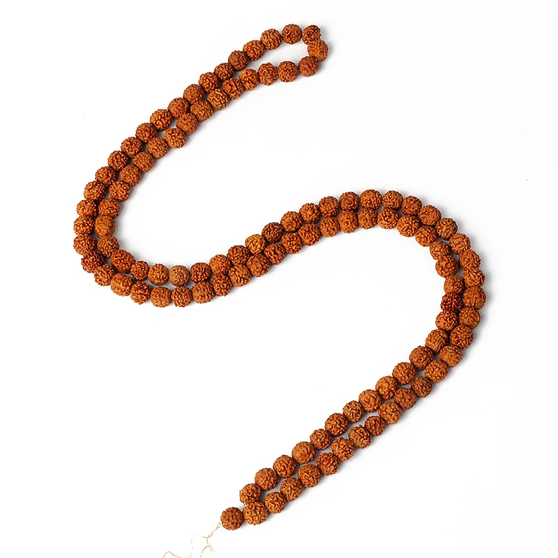 108 Pz Vajra Bodhi Rudraksha Beads 7/9Mm Meditazione Mala Bead Jewelry Making Preghiera Chakra Bodhi Braccialetto Buddismo Tibetano
