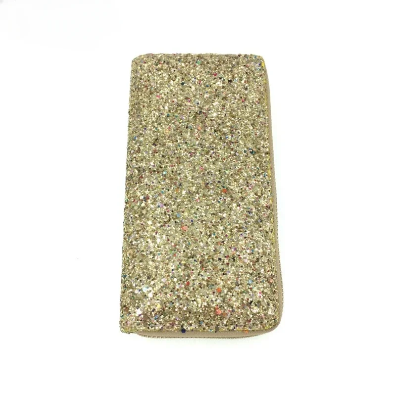 Glitter Sequins Shiny Wallet for Women Long Clutch Ladies Card Organizer Holder Coin Purse Phone Storage Bag 5