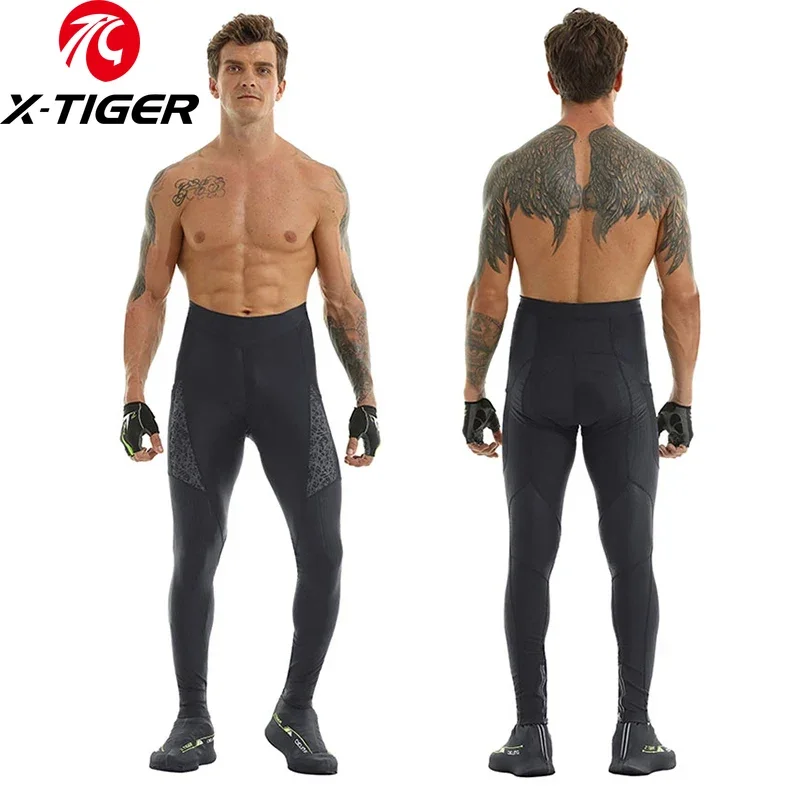 X-TIGER Breathable Professional Men's Autumn Cycling Pants Bike Pants with Bibs Bib Cycling Reflective Leggings
