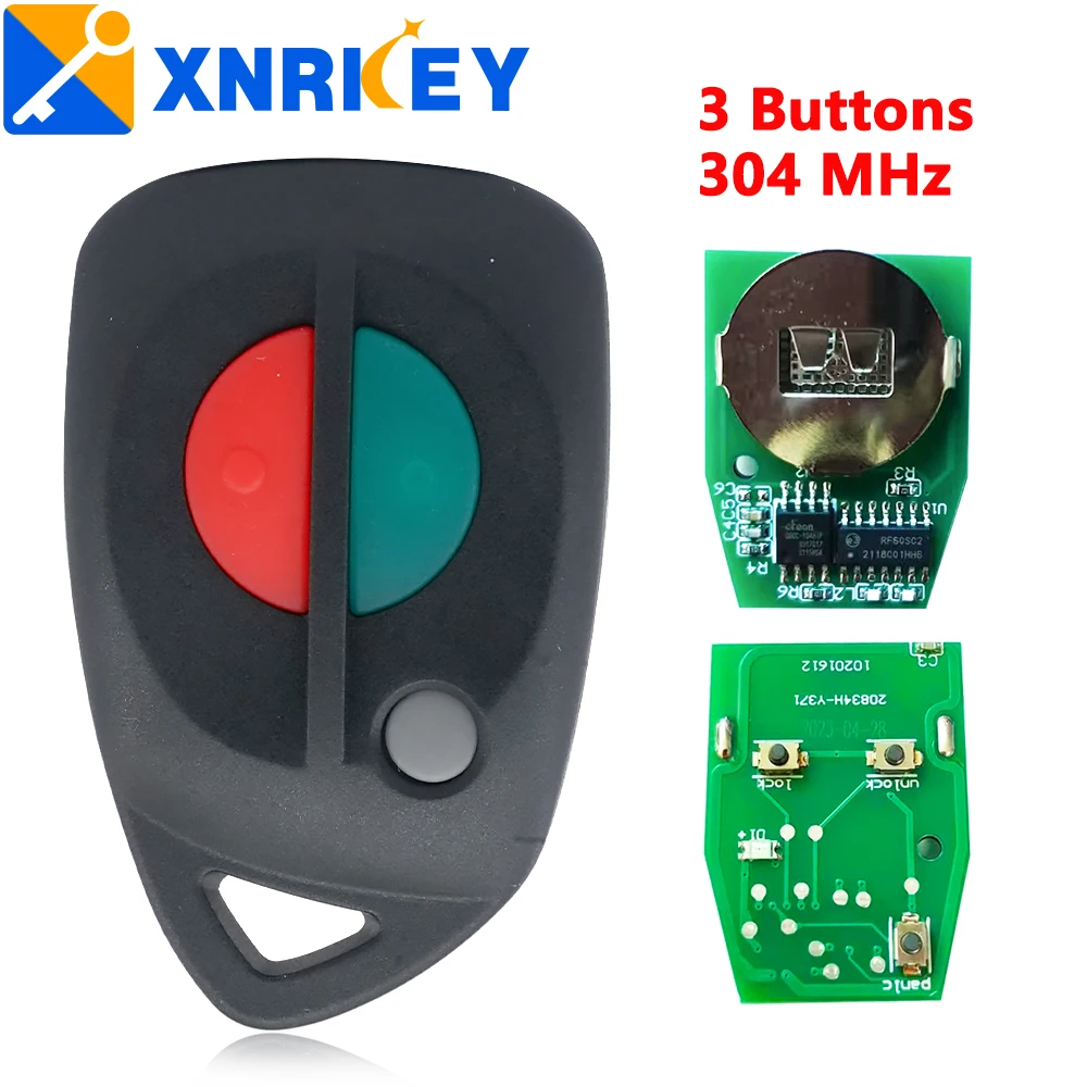 

XNRKEY Replacement Remote key Control Fob 3 Button 304MHz for Mitsubishi Magna TH TW & Verada KH KW Australia models 1999-2006