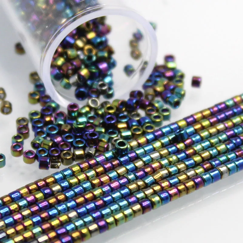 2.0MM MKY Beads 10Grams/Tube Matte Solid AB Color Plating For DIY Handmade Sewing Accessories