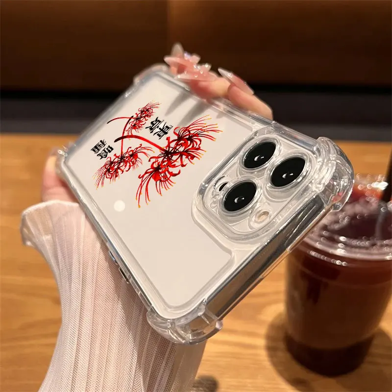 Tokyos Anime Ghouls Hot Phone Case Clear For iPhone 17 16 14 15 11 12 13 Pro Max 16E 16 Plus 17Air Soft Shockproof