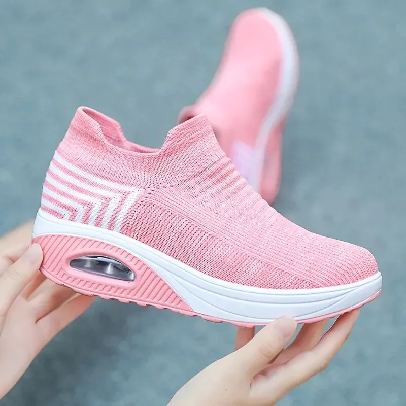 Sneakers Women Platform Light Beige Shoes Plus Size Casual Chunky Black Sneakers Woman Trendy Vulcanized Shoes