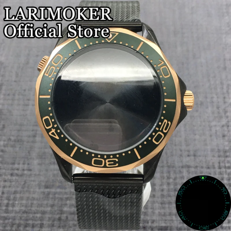 LARIMOKER 41mm Saphirglas Edelstahl Bronze Uhrengehäuse mit Armband passend für NH35 Mingzhu Miyota PT5000 Automatikwerk – Detail 10