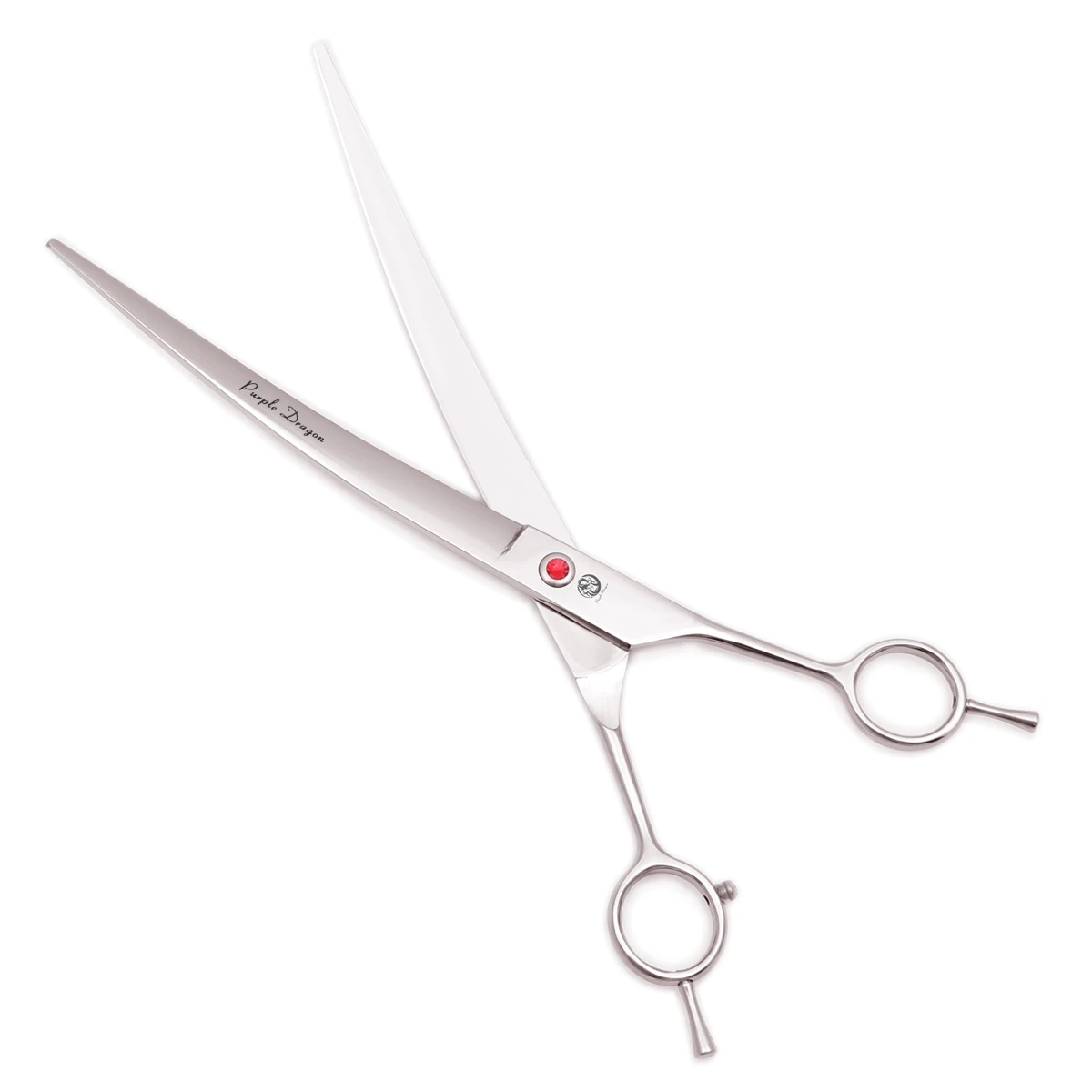 Purple Dragon 9" Dog Grooming Scissors Japan Stainless Straight Scissors Curved Shears Professional Pet Add Bag Z4005