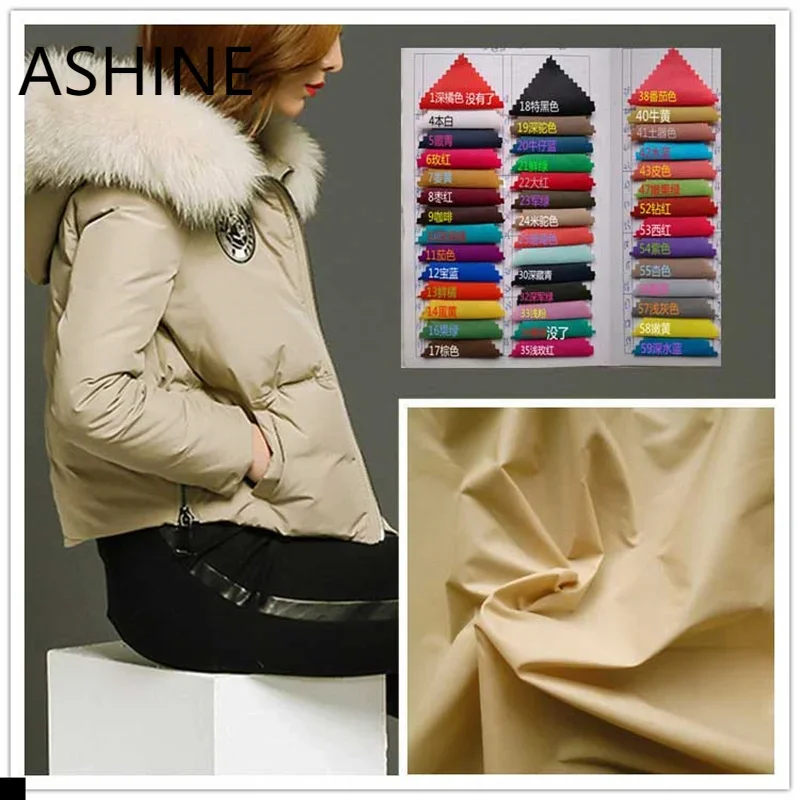 Nylon Unten Jacke Stoff Hohe Dichte 310T 40D Wasserdichte anti-statische Beständig Matte Weiche Weste Mantel Nylon Stoff