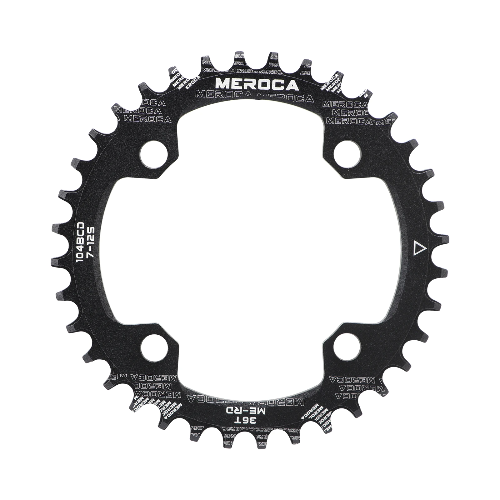 Bike Chainring MEROCA 104BCD MTB Round Narrow Wide Ultralight Mountain Bike 32T 34T 36T 38T Bicycle Crankset Tooth