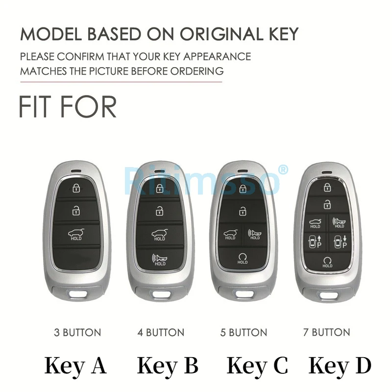Handmade Cover for Hyundai Solaris Sonata Hybrid NEXO NX4 New Grand Santa fe Tucson Keyless Entry Key FOB Holder,key case,key case cover,car key shell