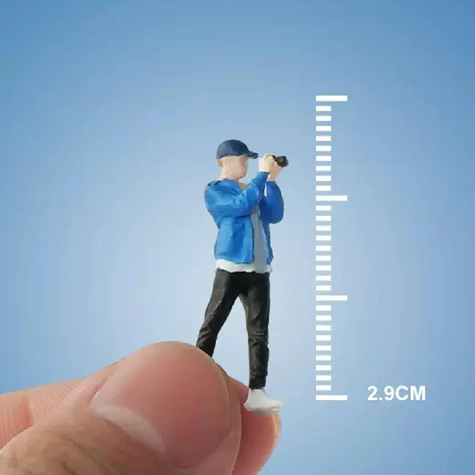 페인트 1/64 사진 소년 영화 소품, 디오라마 기차 레이아웃 컬렉션, S 게이지