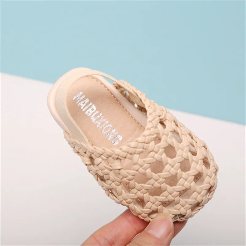 New Summer Infant Shoes Hollow Out Braid First Walkers Soft Sole Fashion Baby Girls Sandals EU 15-25