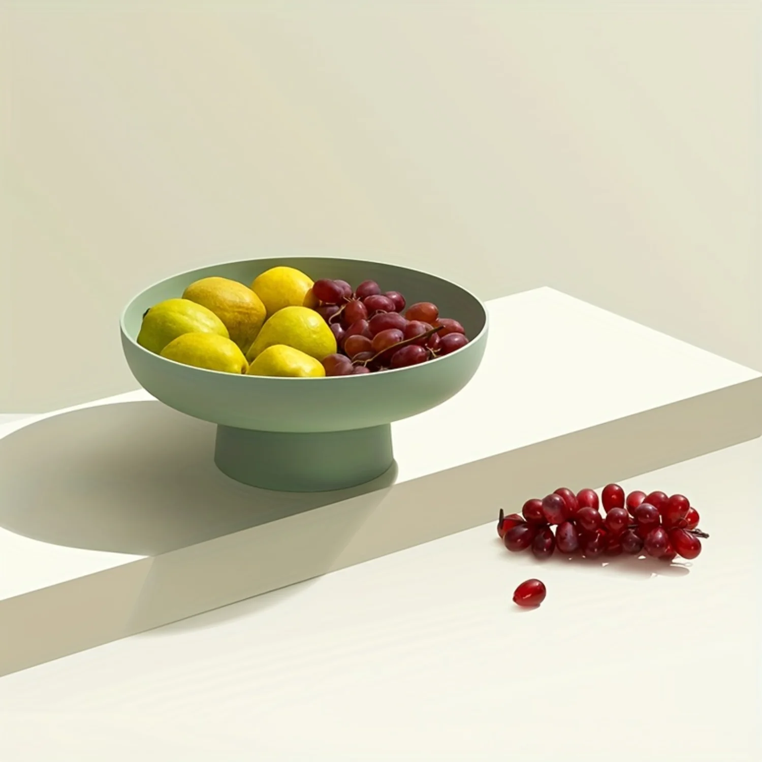 1pc Fruit Bowl Drain Fruit Basket For Kitchen Countertop, Kitchen Baskets Organization, Snack Rack Candy Dessert Tray For Kitch