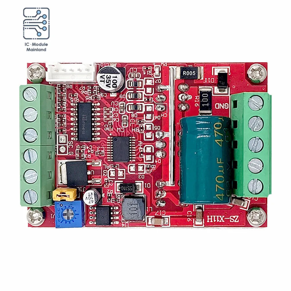 

DC6-60V 400W BLDC 3-Phase Brushless DC Motor Controller with Hall Motor Driver Module 6-60V 15A PWM Signal Input