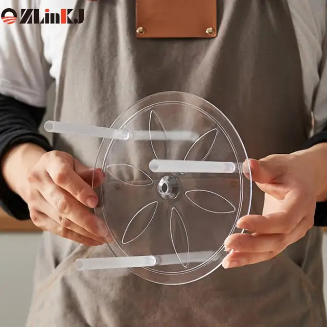 10Db 24 Cm 30 Újrafelhasználható Sütemény Tiplik Fehér Műanyag Tartó Rudak Kerek Szalma Sütemények Nagykereskedelme - Image 4