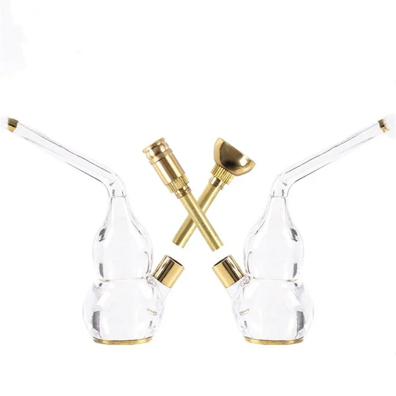 Dual Cigarette Tobacco Smoking Pipe Water Filter Hookah
