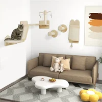 Wall Mounted Cat Shelf Set - Stylish and Functional Cat Furniture 1